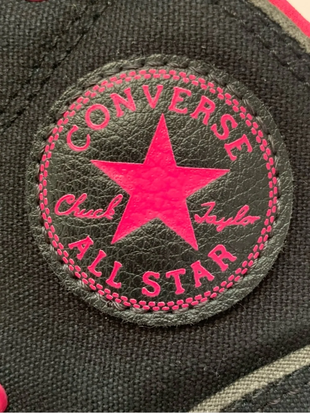 Converse Chuck Taylor All Star “Static Hi” Black/Hot Pink Shoes